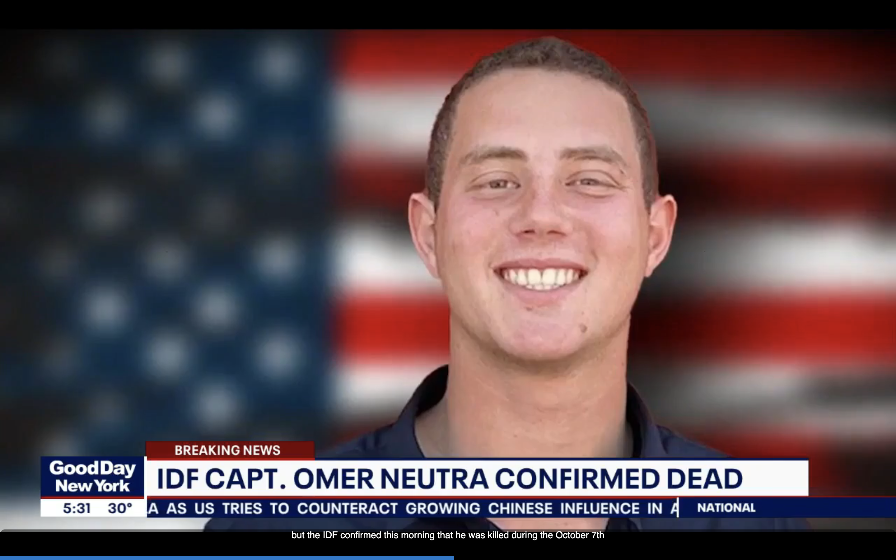 Omer Neutra found to be 48th American killed in Oct. 7 attack